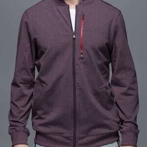 Men’s Lululemon Six Pack Jacket Heathered Black Cherry- Size XL/fits like large